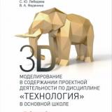 3D-моделирование в содержании проектной деятельности по дисциплине "Технология" в основной школе