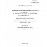 Управление стратегией развития коммерческой организации (на примере ООО "Надежда" Ольхонского района Иркутской области)