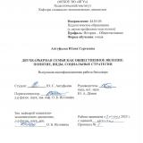 Двухкарьерная семья как общественное явление: понятие, виды, социальные стратегии