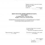 Коммерческая деятельность предприятия на рынке телекоммуникационных услуг