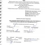 Управление непрерывным процессом спортивного совершенствования во всестилевом каратэ