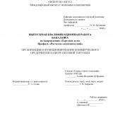 Организация и функционирование коммерческого предприятия в сфере оптовой торговли