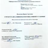 Структура негативной коммуникации установки 