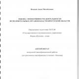 Оценка эффективности деятельности исполнительных органов власти Иркутской области