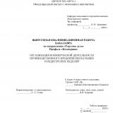 Организация коммерческой деятельности производственного предприятия на рынке кондитерских изделий