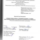 Профессиональное самоопределение старших школьников физкультурно-педагогического профиля