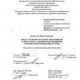 Представления младших школьников с интеллектуальными нарушениями о правильном поведении в семье