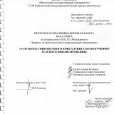 Разработка финансового консалтинга по получению зеленого финансирования