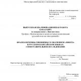 Фразеологизмы-синонимы со значением "много" в русском и китайском языках: сопоставительное исследование