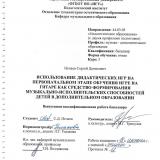 Использование дидактических игр на первоначальном этапе обучения игре на гитаре как средство формирования музыкально-исполнительских способностей детей в дополнительном образовании