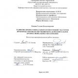Развитие профессиональных компетенций мастеров производственного обучения через дополнительное профессиональное образование