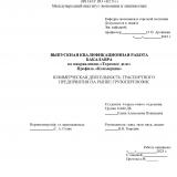 Коммерческая деятельность транспортного предприятия на рынке грузоперевозок