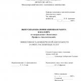 Эффективность коммерческой деятельности в сфере гостиничных услуг