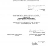 Коммерческая деятельность организации на рынке трубопроводной арматуры