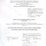 Организация работы по адаптации и закреплению молодых специалистов в организации